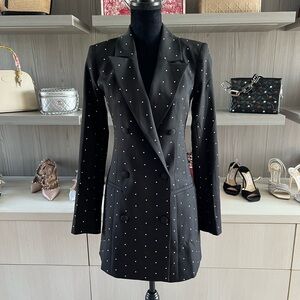 Good American Black Mini Dress with  Crystals